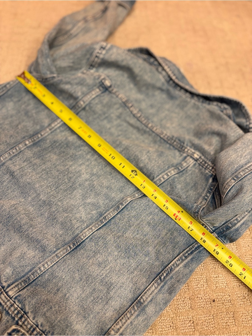 Old Navy Distressed Denim Jacket Light Wash Everyday Casual Women's Small - Picture 7 of 7